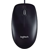Los mejores  - Logitech M90 Ratón con cable- sensor de 1000 DPI- conexión USB- 3 teclas- para mano izquierda y derecha- PC - Mac- Negro